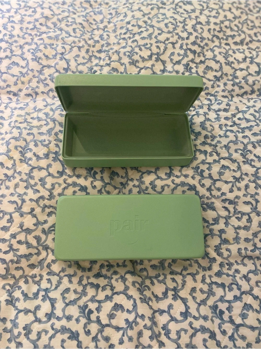 Pair Green Rectangular Eyewear Case
